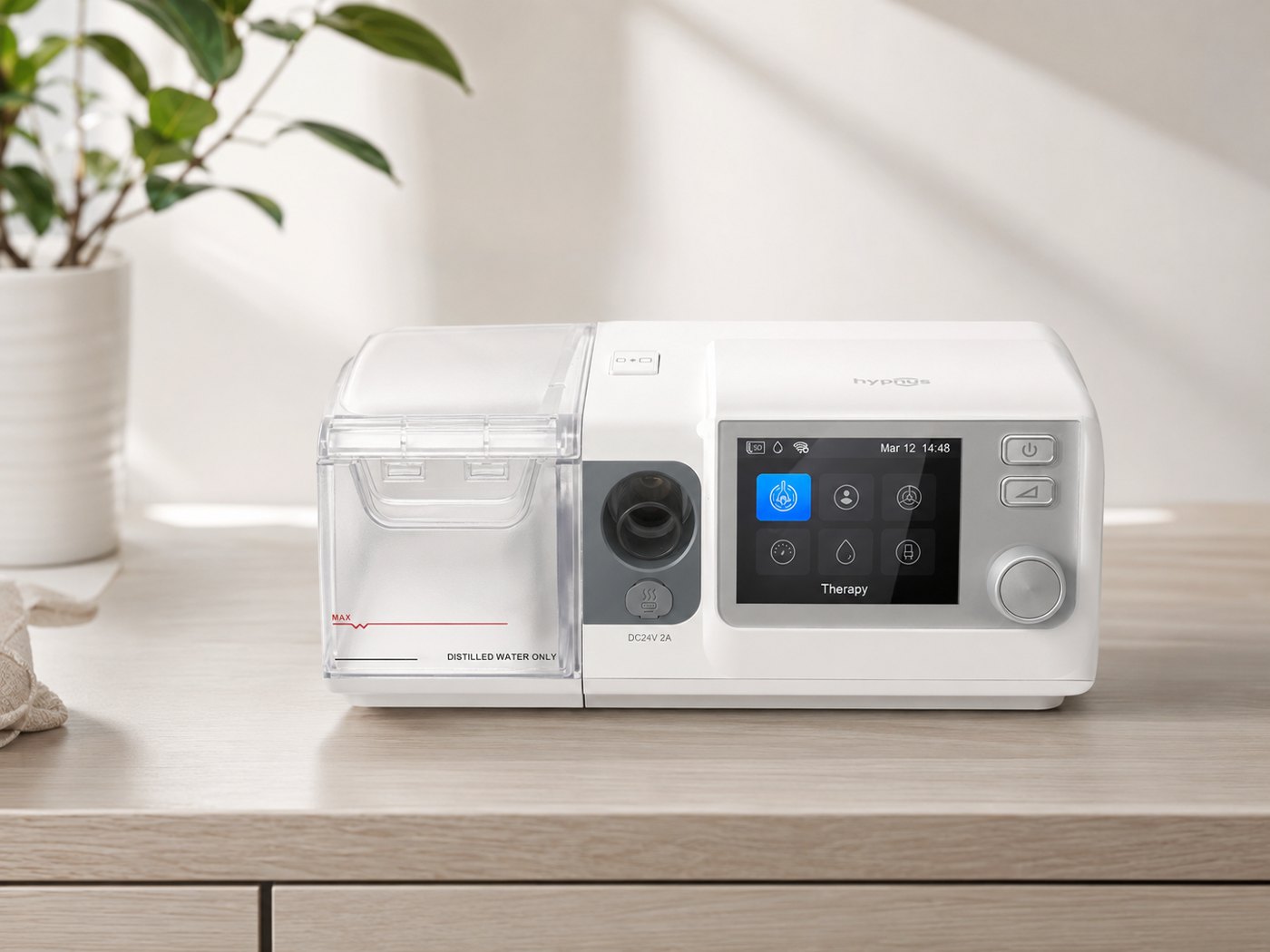 เครื่อง Hypnus CA820 WiFi Auto CPAP พร้อมกระบอกน้ำ